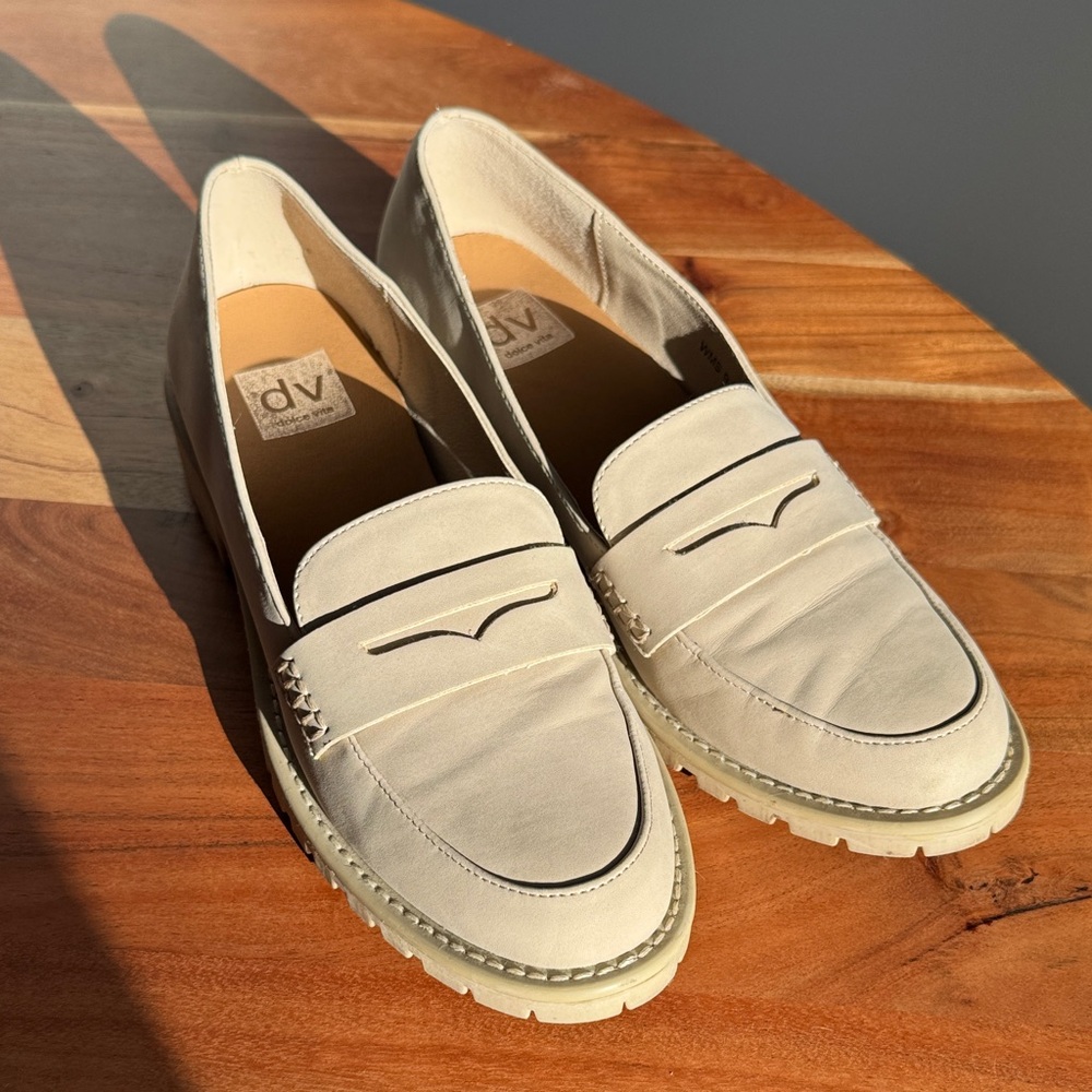 DV by Dolce Vita Off-White Loafers